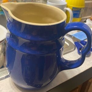 blue usa pitcher oxford glass